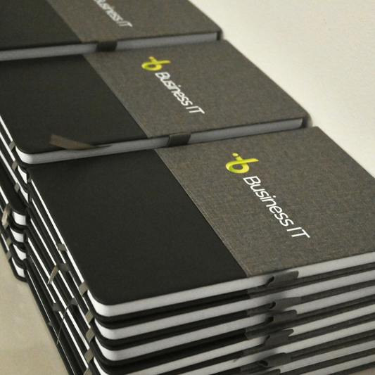 Libreta de cuerina y tela