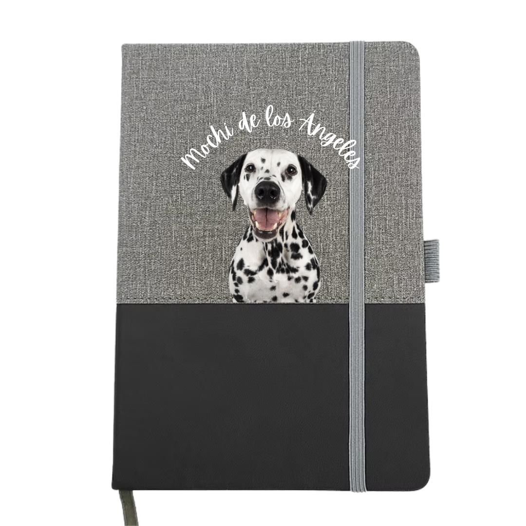 Libreta de cuerina y tela