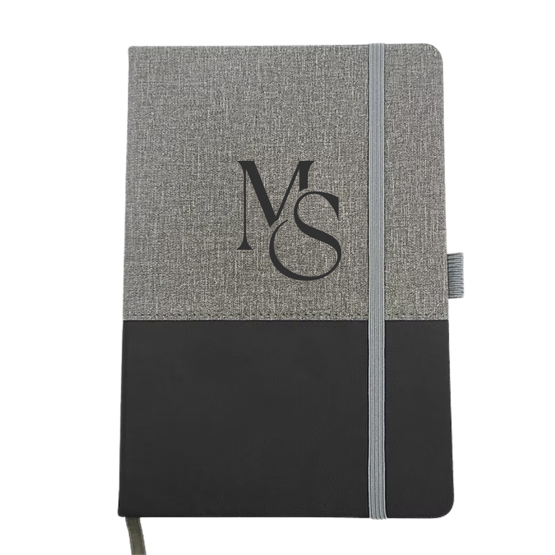 Libreta de cuerina y tela