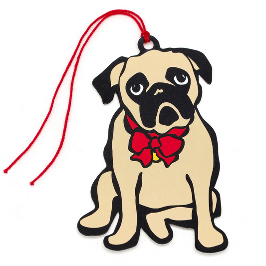 Tag de regalo de Pug