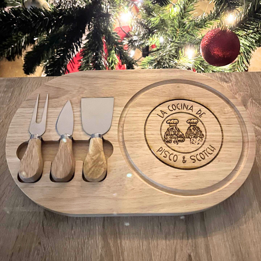 Tabla para quesos con accesorios