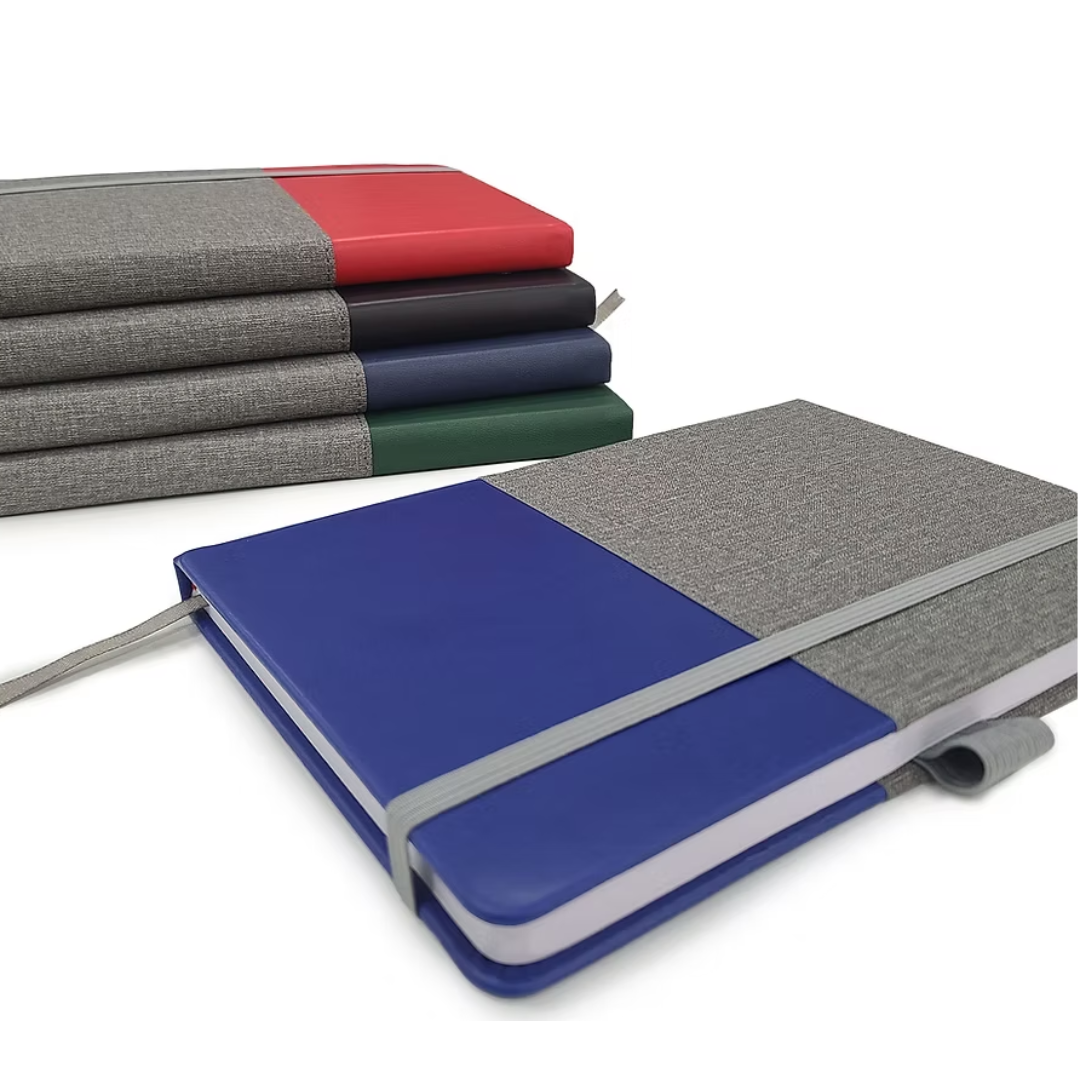 Libreta de cuerina y tela