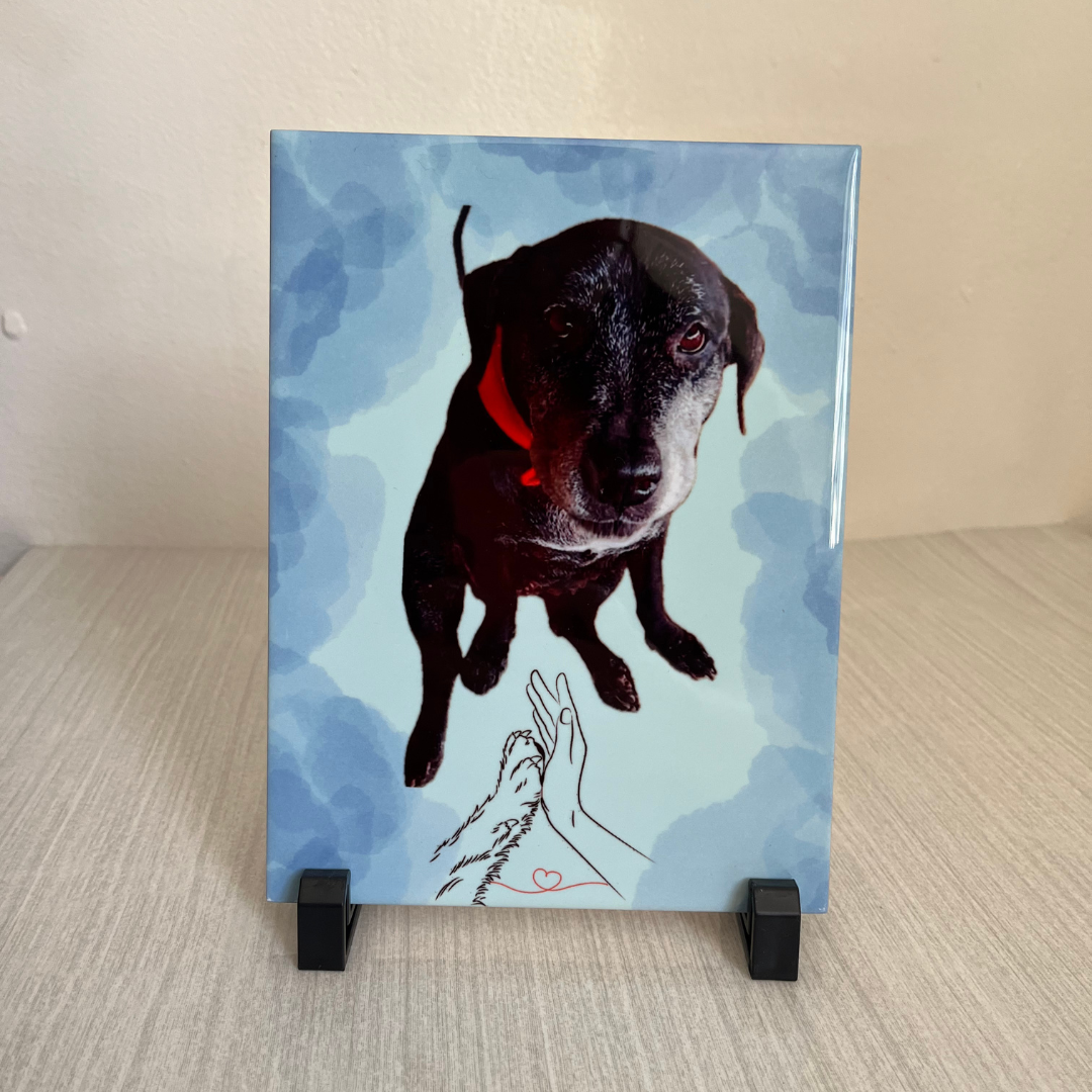 Porta retrato de cerámica grande